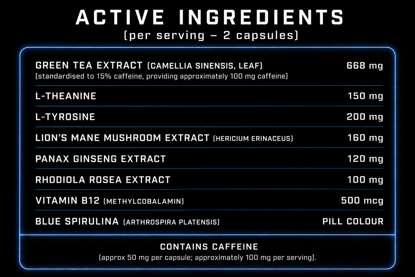 Focus & Energy Capsules